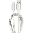 thumbnail image 1 of Liquipel Lightning Marble Cable - White/Silver, 1 of 8