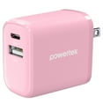 thumbnail image 1 of Liquipel Powertek 20W A/C Combo Wall Charger Twizzler - Pink, 1 of 7