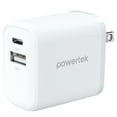 thumbnail image 1 of Liquipel Powertek 20W A/C Combo Wall Charger Twizzler - White, 1 of 7