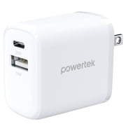 Liquipel Powertek 20W A/C Combo Wall Charger Twizzler - White