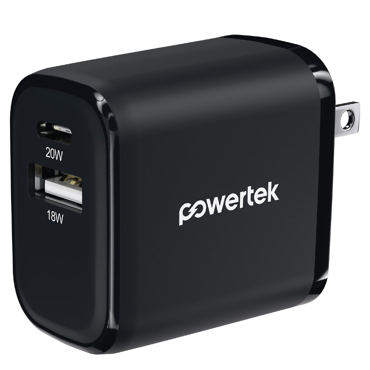 Liquipel Powertek 20W A/C Combo Wall Charger Woven - Black
