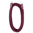 thumbnail image 1 of Liquipel Powertek 6ft USB C to USB C Fast Charger Cable, Maroon, 1 of 7