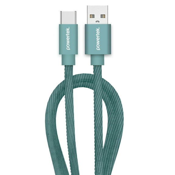 Liquipel Powertek Corduroy USB-A to USB-C - Green