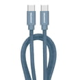 thumbnail image 1 of Liquipel Powertek Corduroy USB-C to USB-C - Blue, 1 of 7
