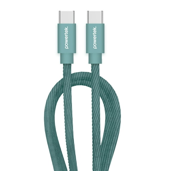 Liquipel Powertek Corduroy USB-C to USB-C - Green
