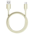 thumbnail image 1 of Liquipel Powertek Denim 6' USB-A to USB-C Cable, Cream, 1 of 7