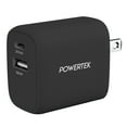 thumbnail image 1 of Denim Dual USB-A / USB-C Wall Charger - Black, 1 of 7