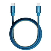 Liquipel Powertek Denim USB-C to USB-C - Blue