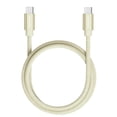 thumbnail image 1 of Liquipel Powertek Denim USB-C to USB-C Cable, Cream, 1 of 7