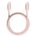 thumbnail image 1 of Liquipel Powertek Denim 6' USB-C to USB-C Cable, Pink, 1 of 7