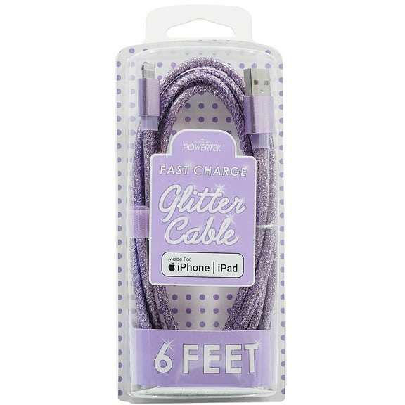 Liquipel Powertek Glitter Apple Lightning Cable