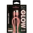 thumbnail image 1 of Liquipel Powertek Glow in Dark Cable Lightning - Pink, 1 of 6