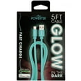 thumbnail image 1 of Liquipel Powertek Glow in Dark Cable lightning - Blue, 1 of 6