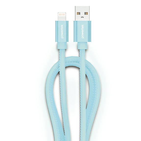 Liquipel Powertek Glow in the Dark USB-A to Lightning - Blue