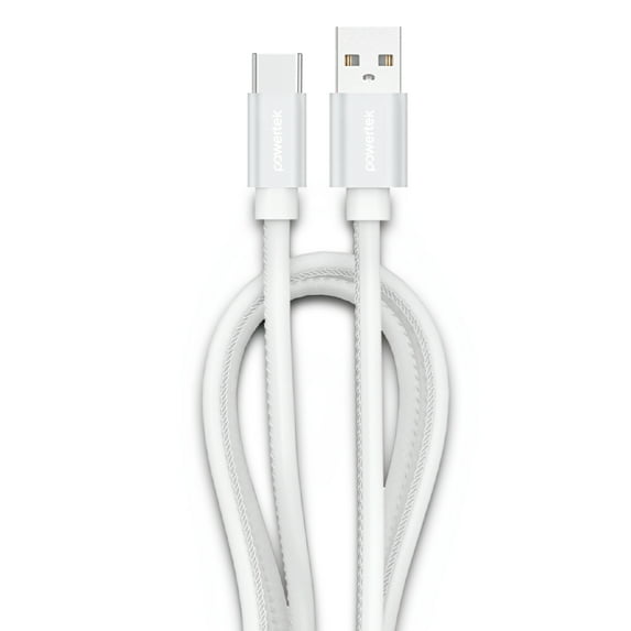 Liquipel Powertek Glow in the Dark USB-A to USB-C - White