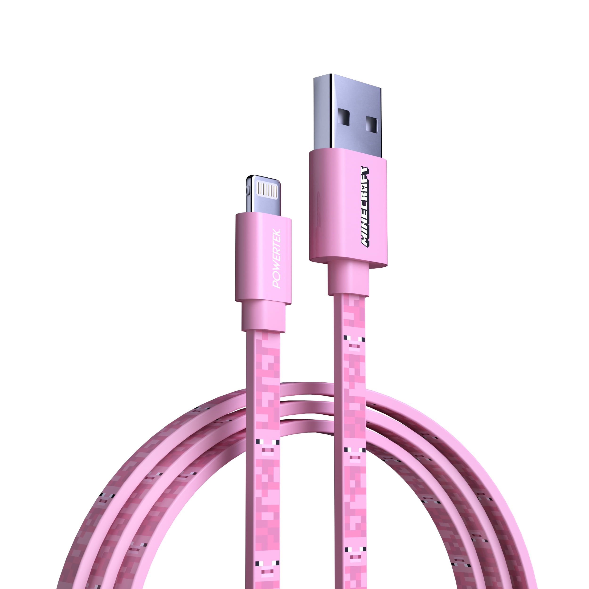 Liquipel Powertek Minecraft USB-A to Lightning - Pig