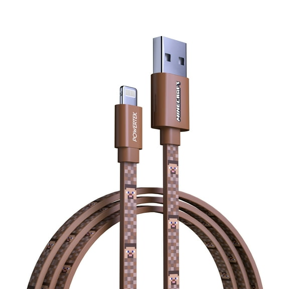 Liquipel Powertek Minecraft USB-A to Lightning - Steve