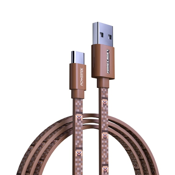 Liquipel Powertek Minecraft USB-A to USB-C - Steve