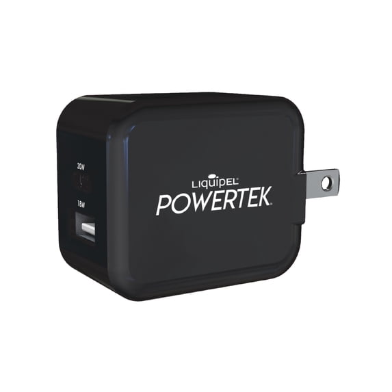 Liquipel Powertek Neon Party Type-C Fast Charging Wall Charger 20W PD USB-C for iPhone, iPad, iWatch, Galaxy, Tablet