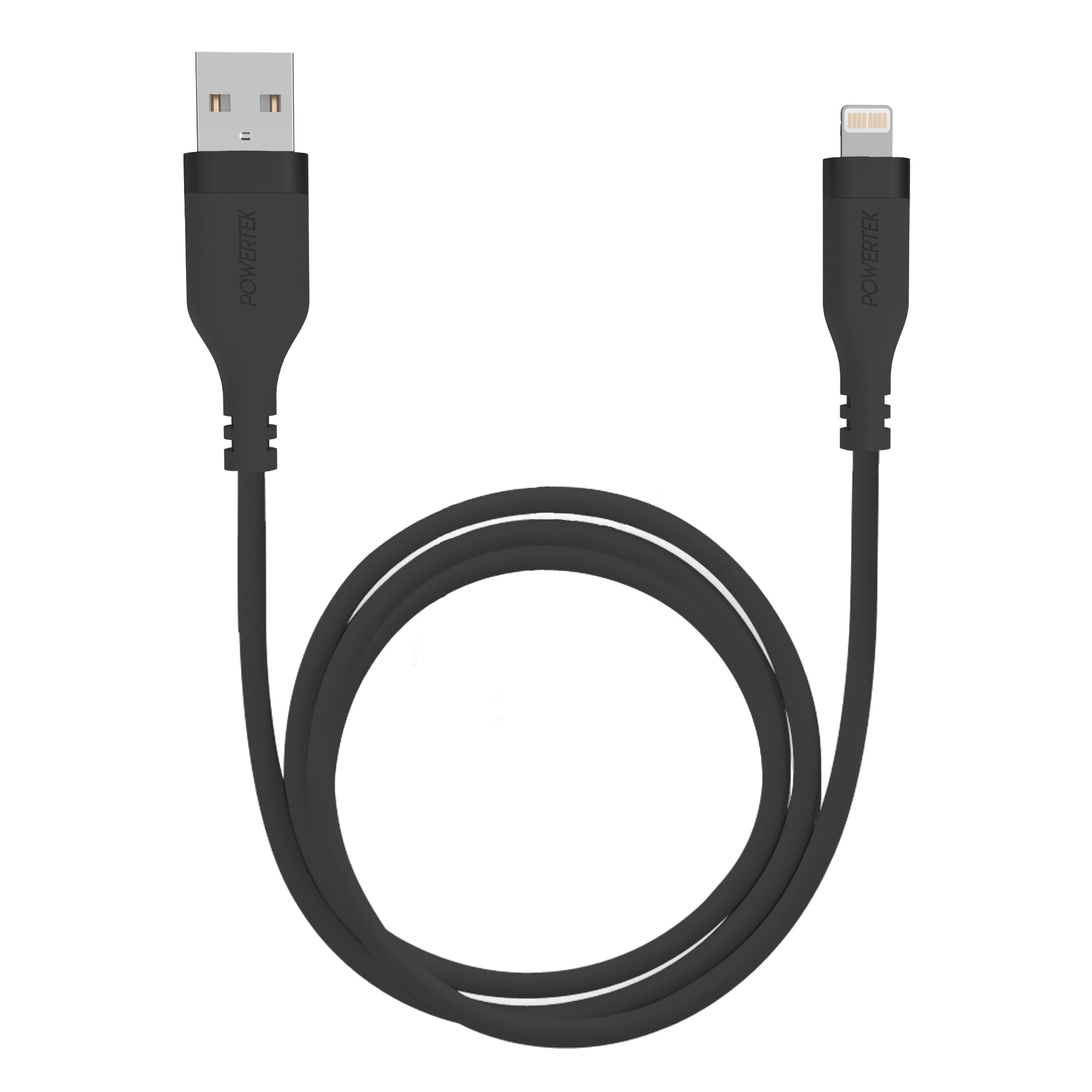 Liquipel Powertek Neon USB-A to Lightning - Black