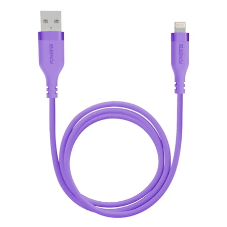 Liquipel Powertek Neon USB-A to Lightning - Purple