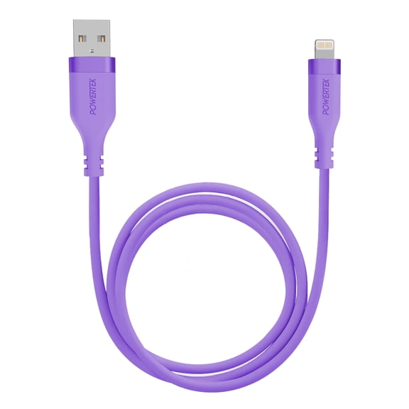 Liquipel Powertek Neon USB-A to Lightning - Purple
