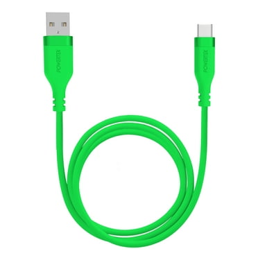 Liquipel Powertek Neon USB-A to USB-C - Green