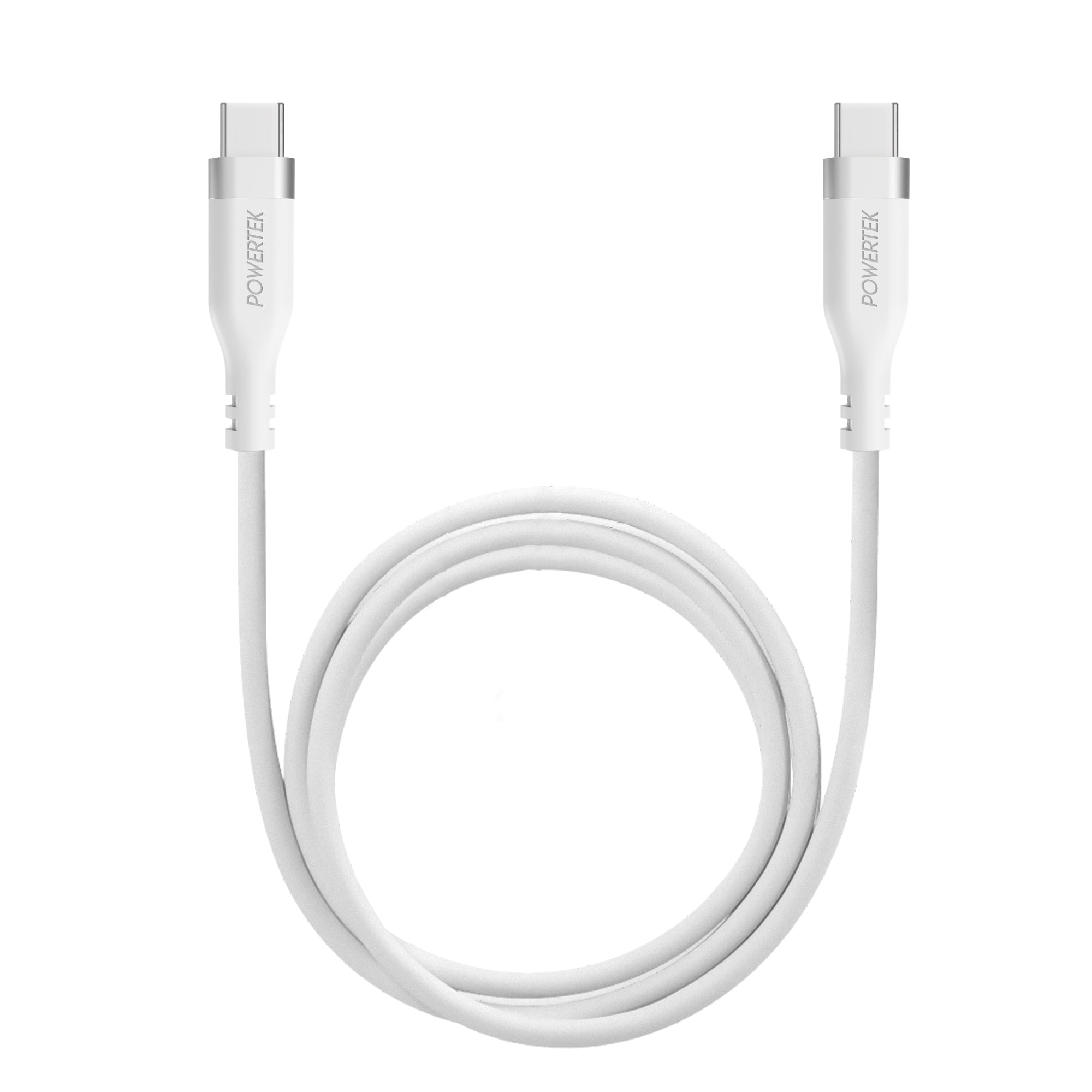 Liquipel Powertek Neon USB-C to USB-C - White