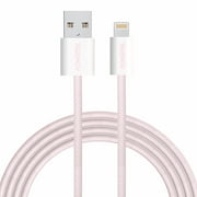 Liquipel Powertek Pastel Braided USB-A to Lightning - Light Pink