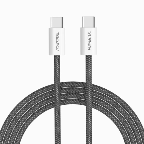 Liquipel Powertek Pastel Braided USB-C to USB-C - Gray