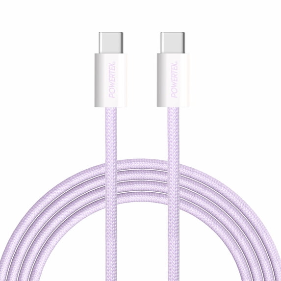 Liquipel Powertek Pastel Braided USB-C to USB-C - Purple