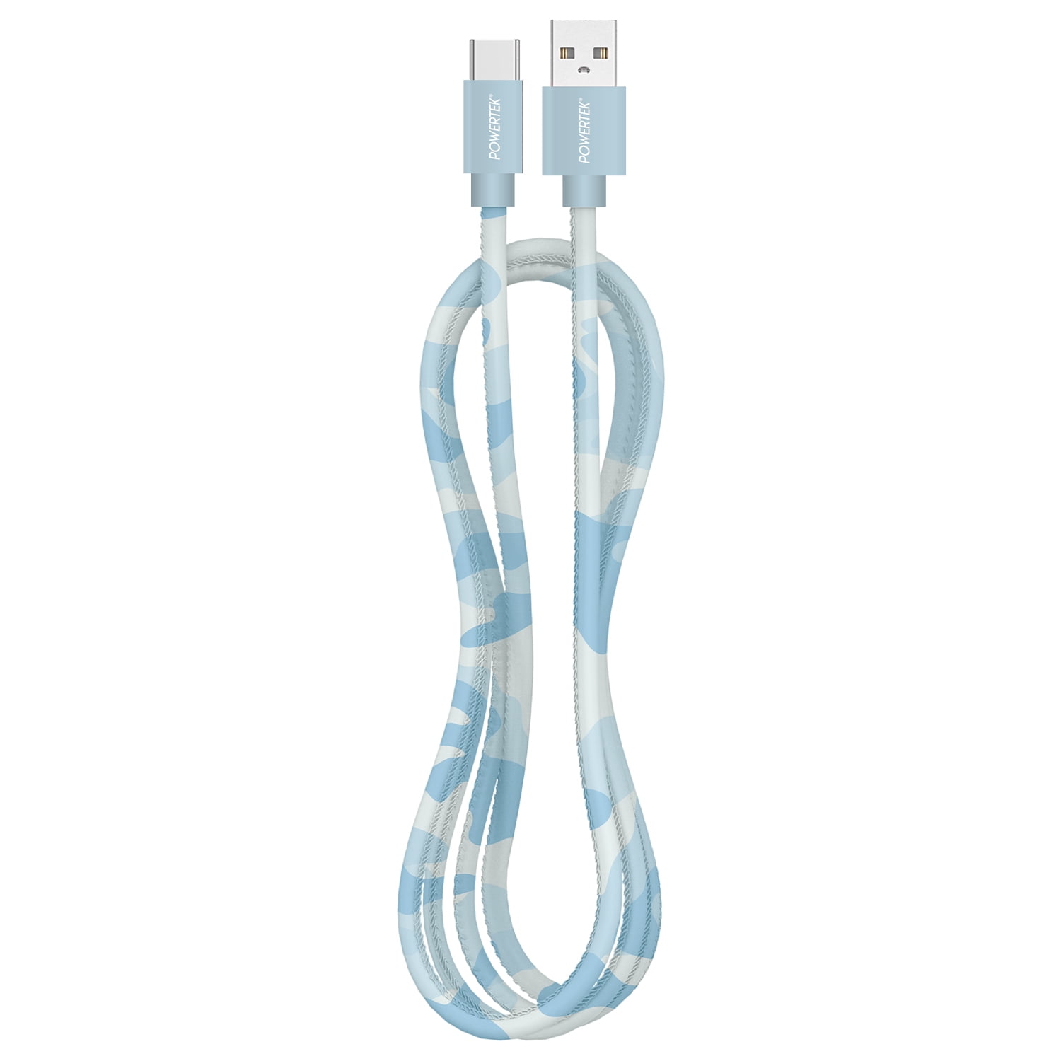 Liquipel Powertek 6ft USB A to USB C Cable, Blue