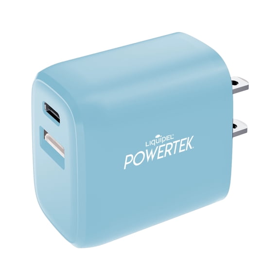 Liquipel Powertek Pastel Type-C Fast Charging Wall Charger 20W PD USB-C for iPhone, iPad, iWatch, Galaxy, Tablet