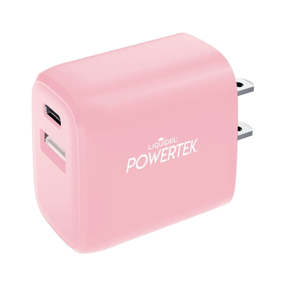 Liquipel Powertek Pastel Type-C Fast Charging Wall Charger 20W PD USB-C for iPhone, iPad, iWatch, Galaxy, Tablet