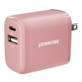 thumbnail image 1 of Liquipel Powertek Pastel Velvet 20W Combo Wall Charger - Pink, 1 of 7