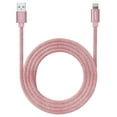 thumbnail image 1 of Liquipel Powertek Pastel Velvet USB-A to Lightning - Pink, 1 of 7