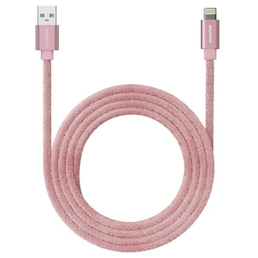 Liquipel Powertek Pastel Velvet USB-A to Lightning - Pink