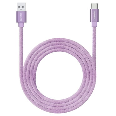 Liquipel Powertek Pastel Velvet USB-A to USB-C - Purple