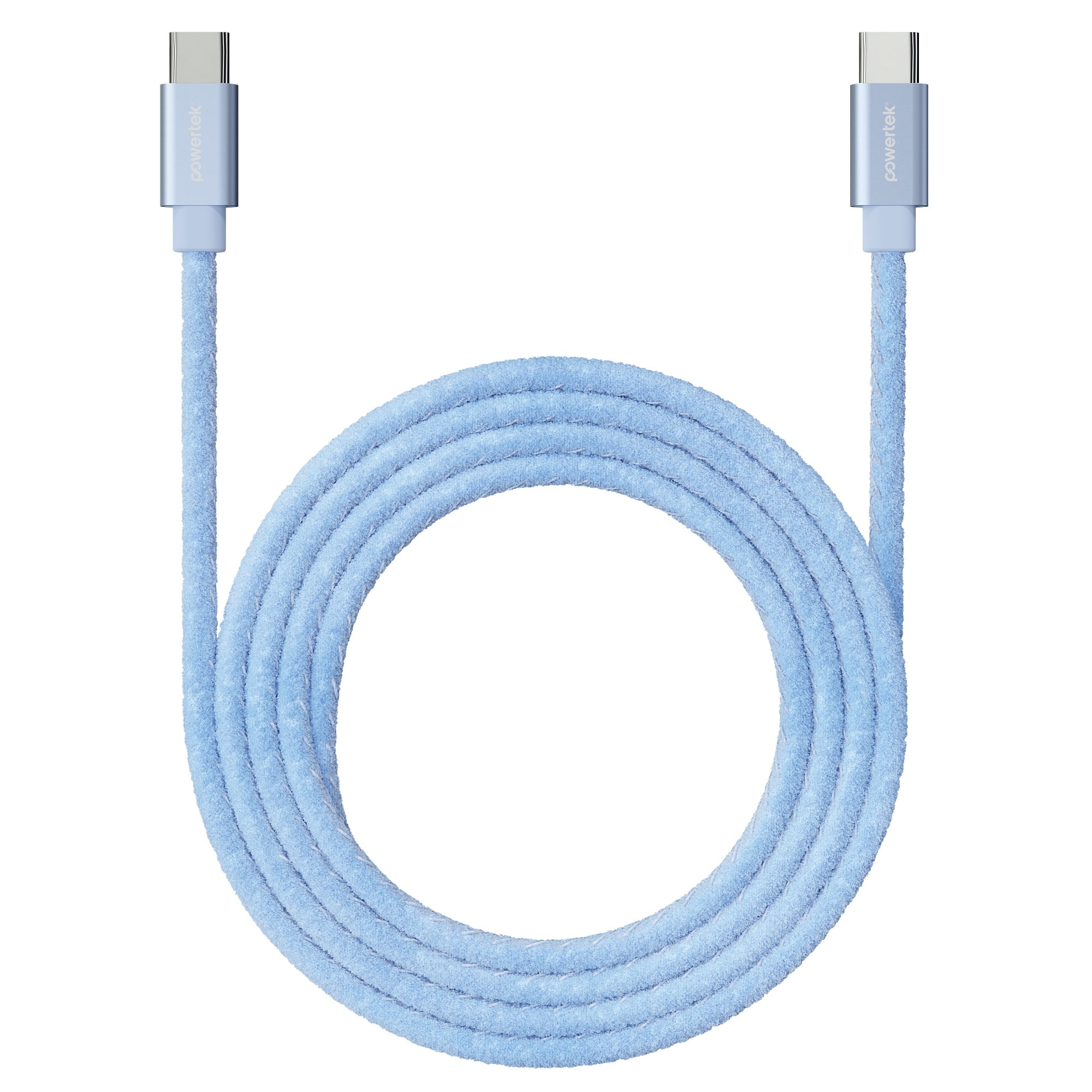 Liquipel Powertek Pastel Velvet USB-C to USB-C - Blue