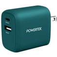 thumbnail image 1 of Liquipel Powertek Premium Braided 20W A/C Combo Charger - Blue, 1 of 8
