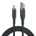 thumbnail image 1 of Liquipel Powertek Premium Braided USB-A to USB-C Cable - Black, 1 of 5