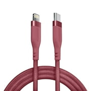 Liquipel Powertek Premium Braided USB-C to Lightning Cable - Pink