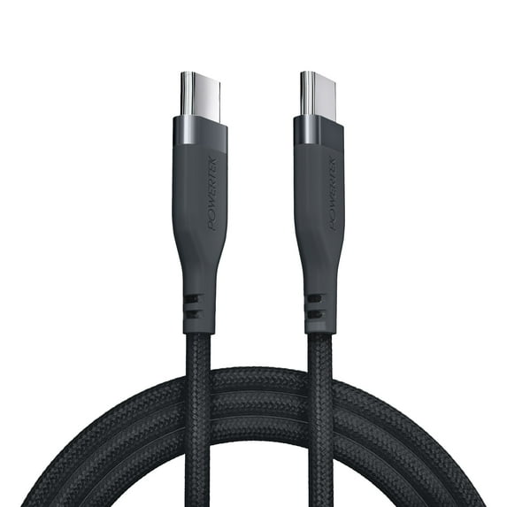 Liquipel Powertek Premium Braided USB-C to USB-C Cable - Black