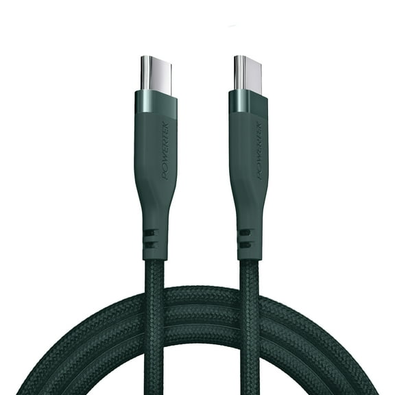 Liquipel Powertek Premium Braided USB-C to USB-C Cable - Green