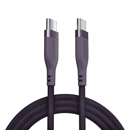 Liquipel Powertek Premium Braided USB-C to USB-C Cable - Purple