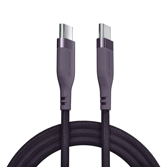 Liquipel Powertek Premium Braided USB-C to USB-C Cable - Purple