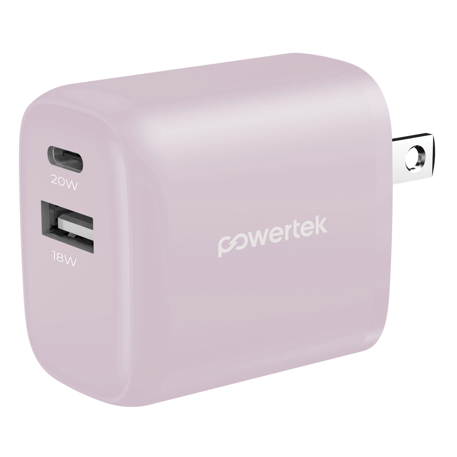 Liquipel Powertek Retro 20W Combo Wall Charger - Pink