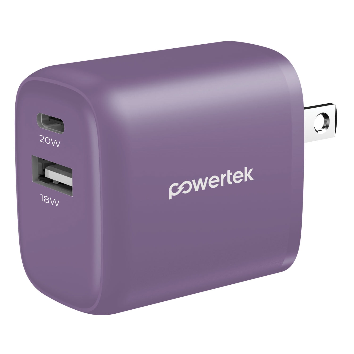 Liquipel Powertek Retro 20W Combo Wall Charger - Purple - Walmart.com