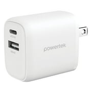 Liquipel Powertek Retro 20W Combo Wall Charger - White