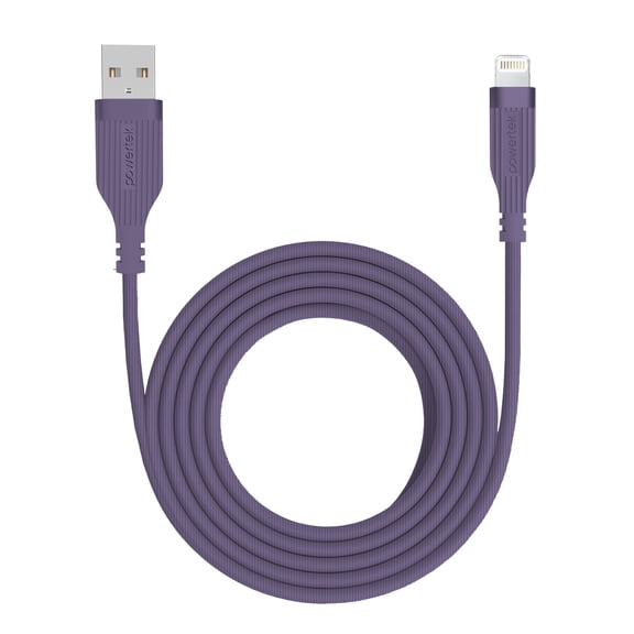 Liquipel Powertek Retro USB-A to Lightning - Purple